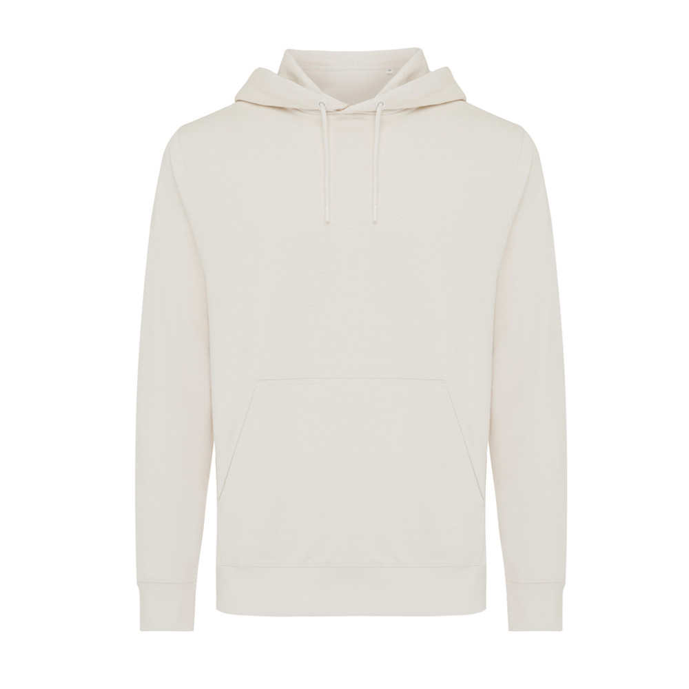 IQONIQ Rila Lightweight Hoodie aus recycelter Baumwolle - ivory white (± PMS 12-2103 TCX)