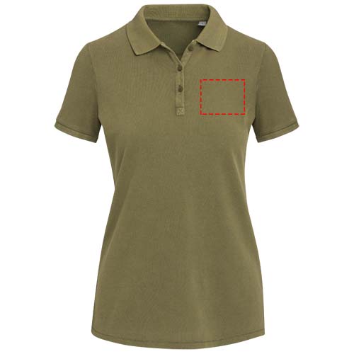 Calgary Poloshirt für Damen im Washed Look, 200 g/m2
