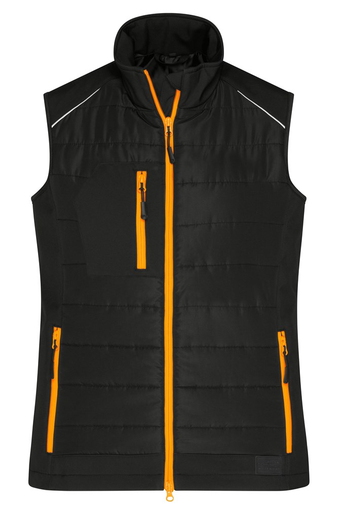 Black/neon-orange (ca. Pantone blackC
1505C)