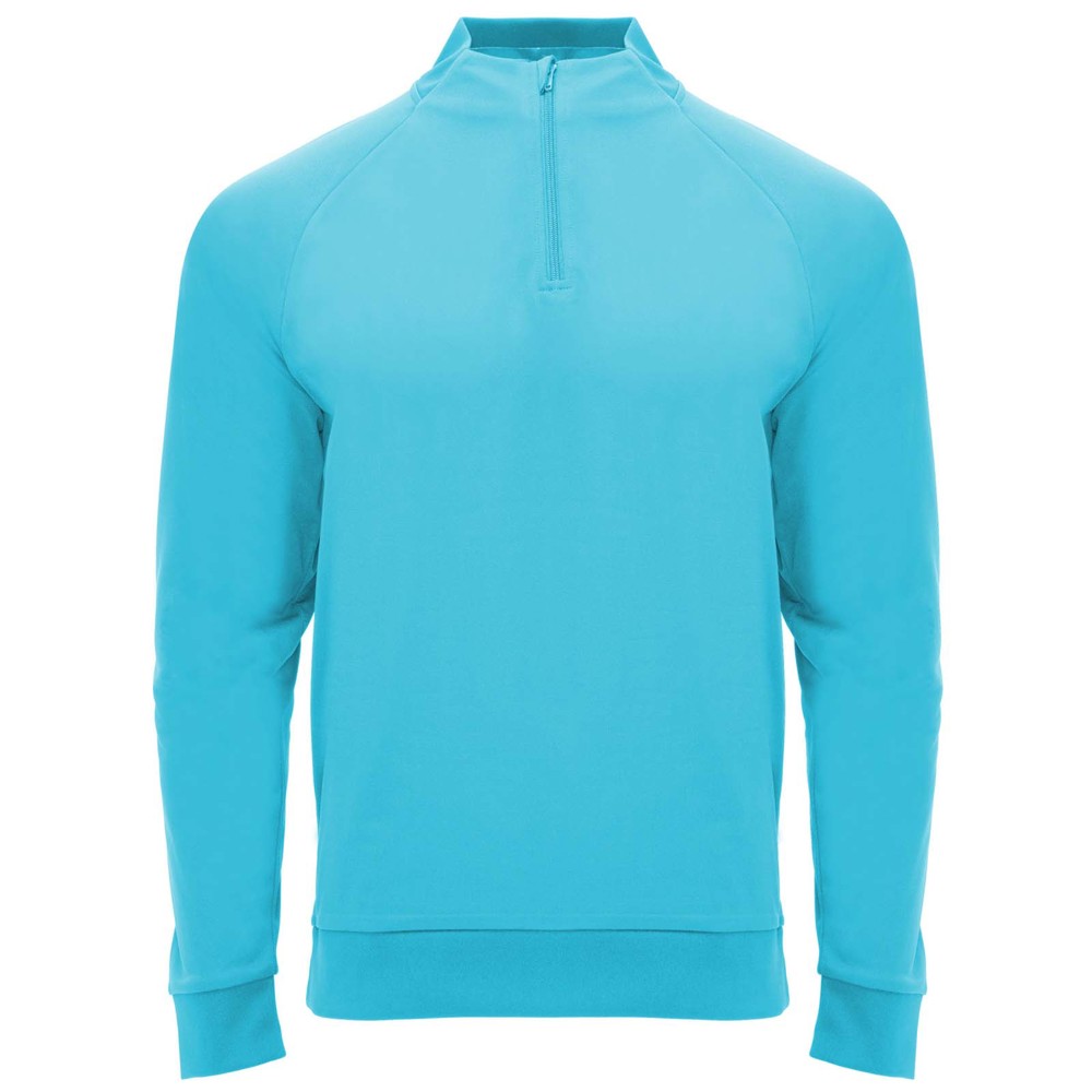 Epiro 200 g/m² Half-Zip Sweatshirt Unisex - Fluor-Türkis