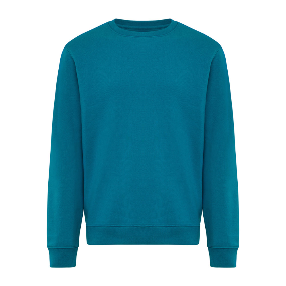 IQONIQ Torla Rundhals-Pullover aus recycelter Baumwolle - dark teal (± PMS 19-4535 TCX)