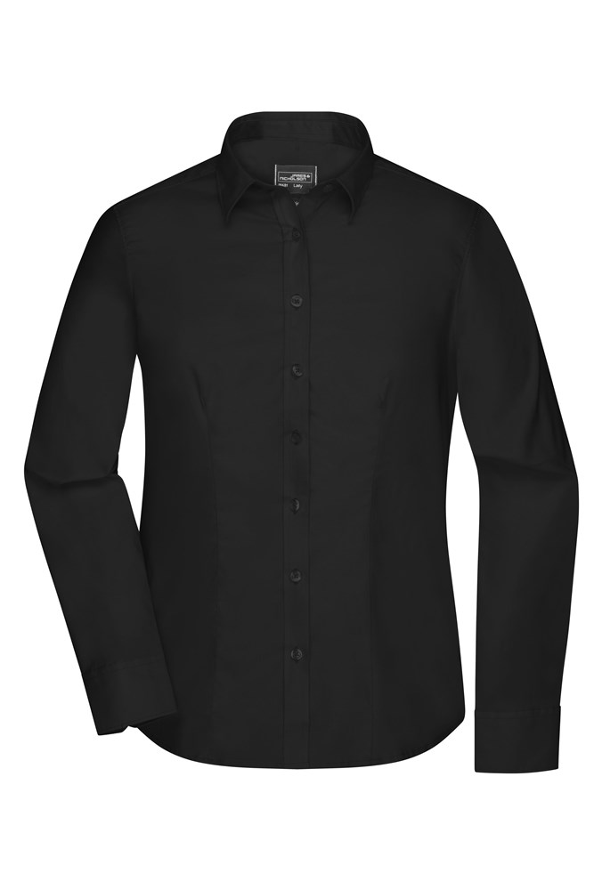 Ladies' Shirt Long-Sleeved Micro-Twill