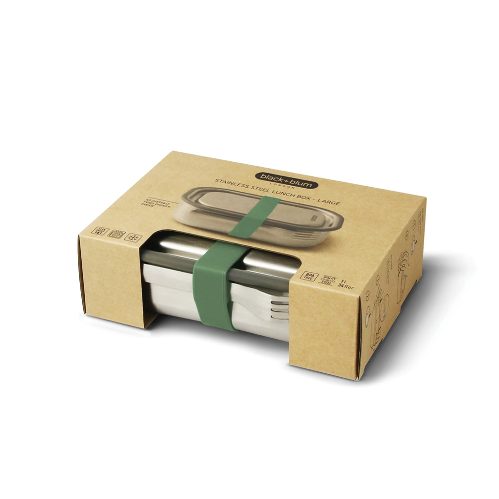 Black+Blum Stainless Steel Lunch Box groß