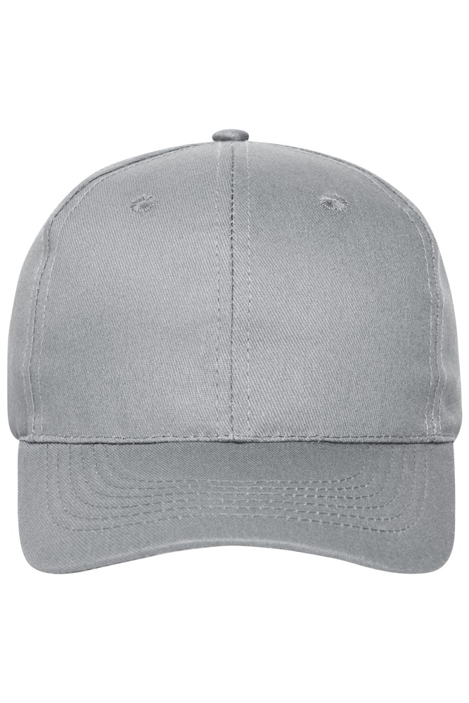 6 Panel Cap Organic Cotton - Light-grey (ca. Pantone 400C)