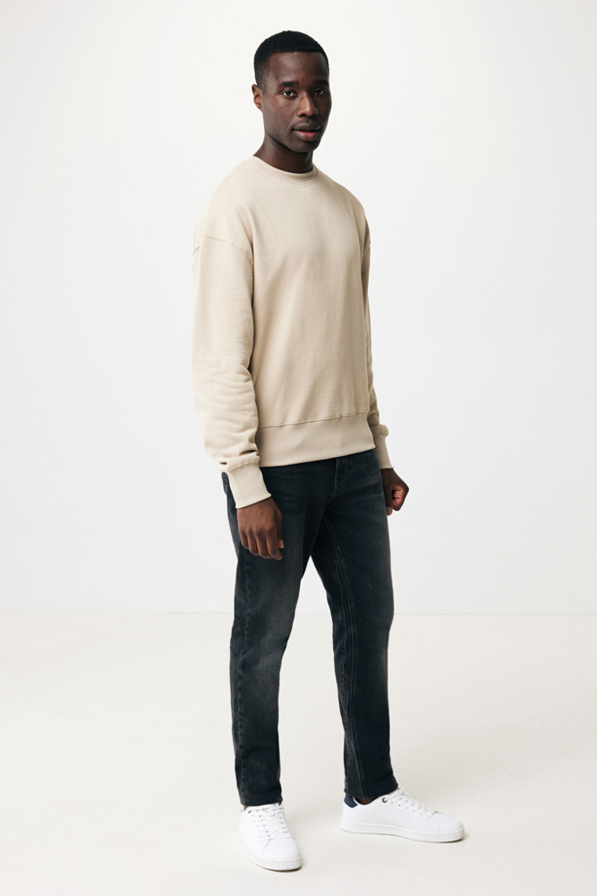 IQONIQ Kruger Relax-Rundhals-Sweater aus recycelt. Baumwolle