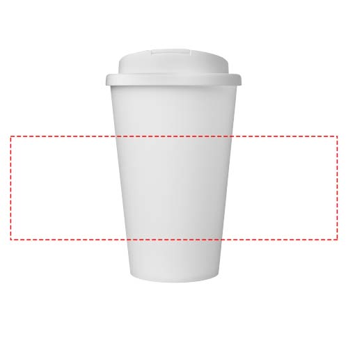 Americano® Eco 350 ml recycelter Becher mit auslaufsicherem Deckel