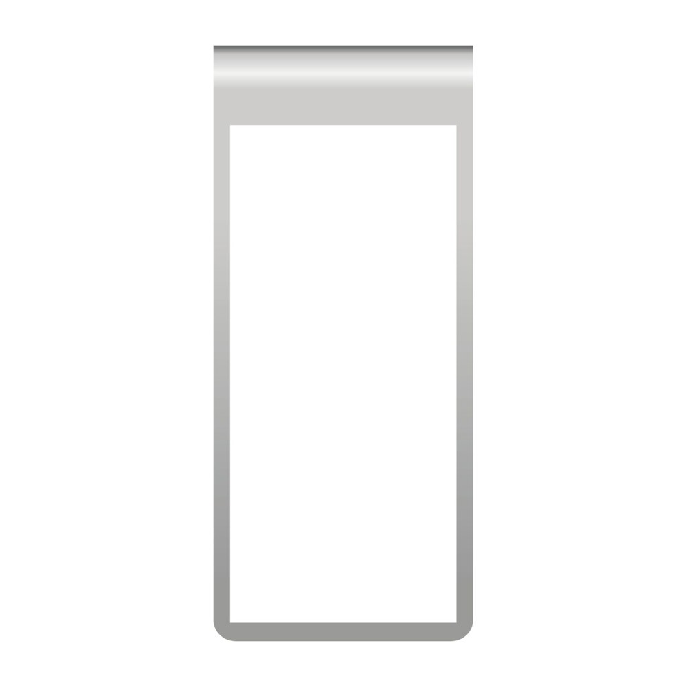ROMINOX® Mehrweg-Büroklammer Straight Clip XL ohne Noppen, idealer Mailingartikel für Dokumente, bis zu 35 Seiten Klemmkraft