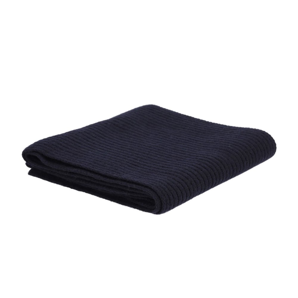 Niltons Strickschal, 100 % Merinowolle - Navy (PMS533c) / Navy