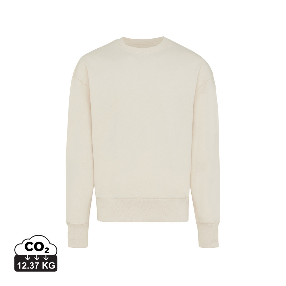 IQONIQ Kruger Relax-Rundhals-Sweater aus recycelt. Baumwolle