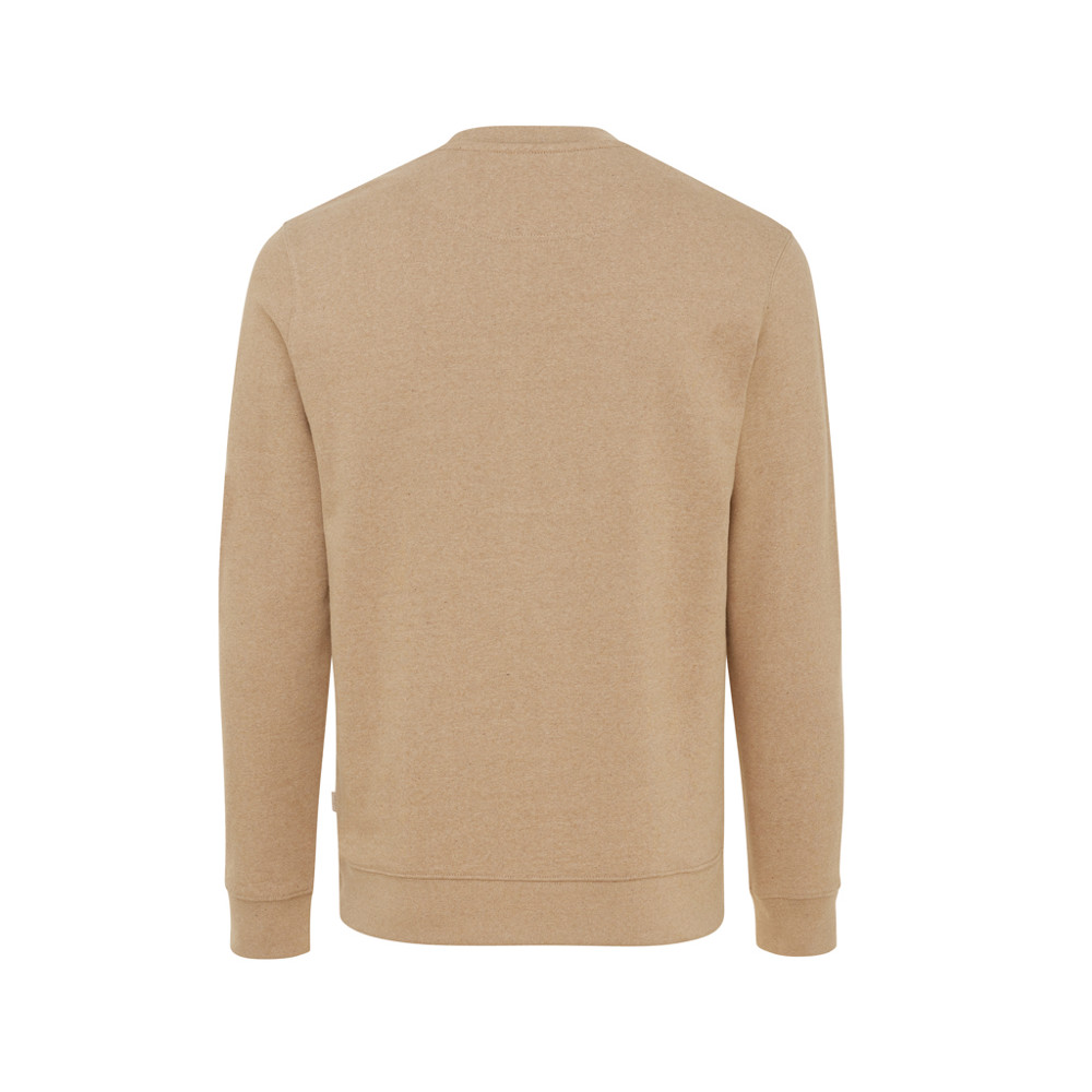 IQONIQ Denali ungefärbt. Rundhals-Sweater aus recycelter BW