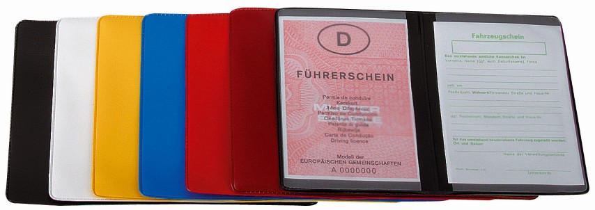 CreativDesign® Ausweistasche "2-fach" Normalfolie schwarz