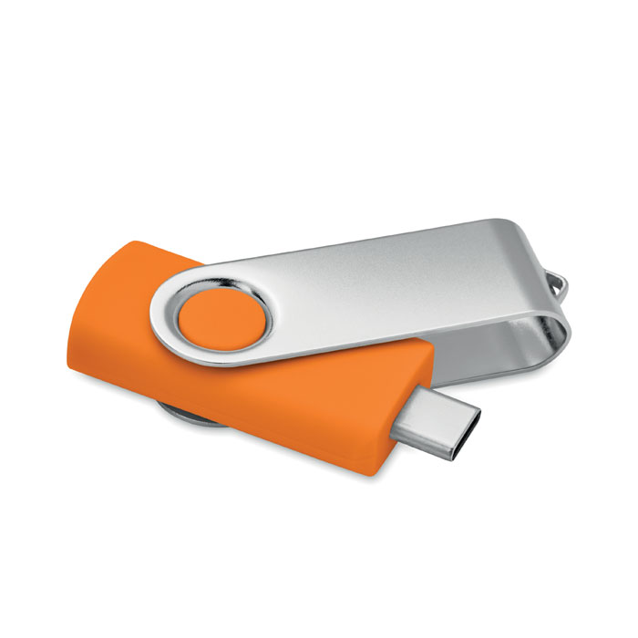 COLODRI - USB Stick 16GB 3.0 type C MO1401 - Orange