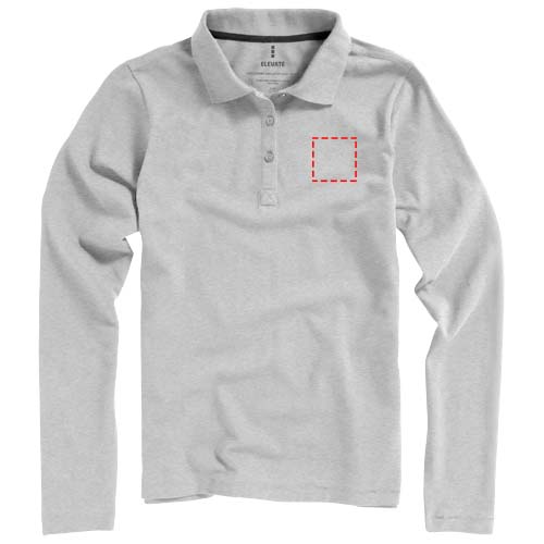 Calgary 180 g/m² Langarm Poloshirt für Damen