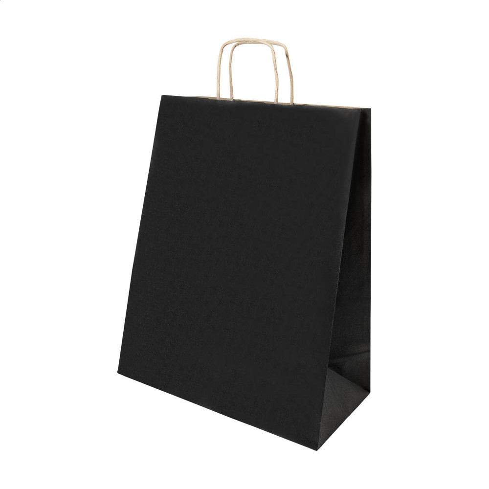 Papbag M - Papiergeschenktasche, mittel - schwarz