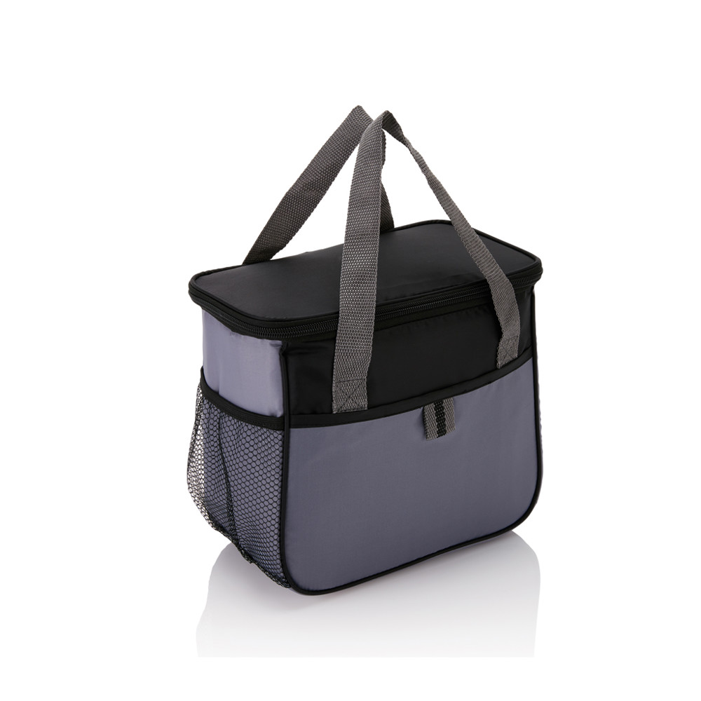 Basic Kühltasche - schwarz, grau (± PMS Black/ ± PMS Cool Grey 8)