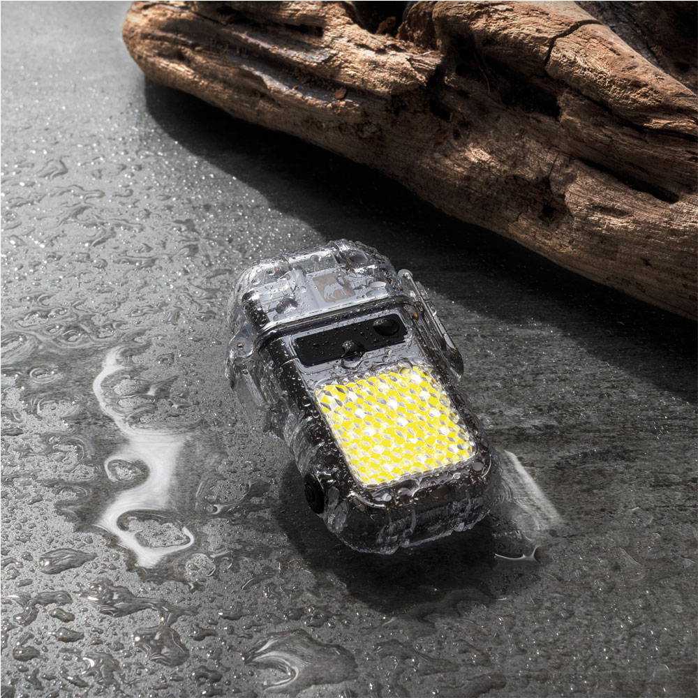 Schwarzwolf outdoor® CALBUCO wiederaufladbares, spritzwassergeschütztes Outdoor-Feuerzeug