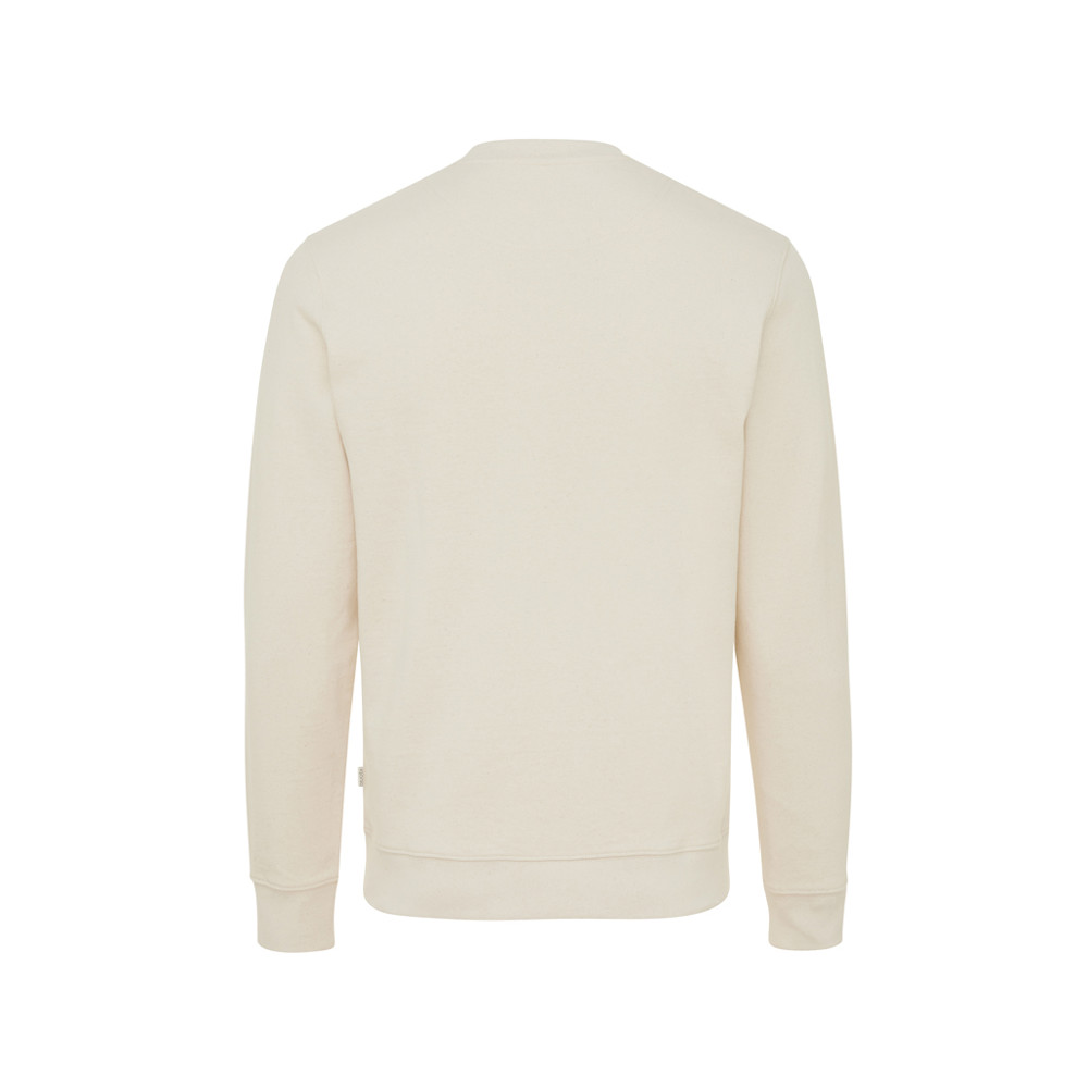 IQONIQ Denali ungefärbt. Rundhals-Sweater aus recycelter BW