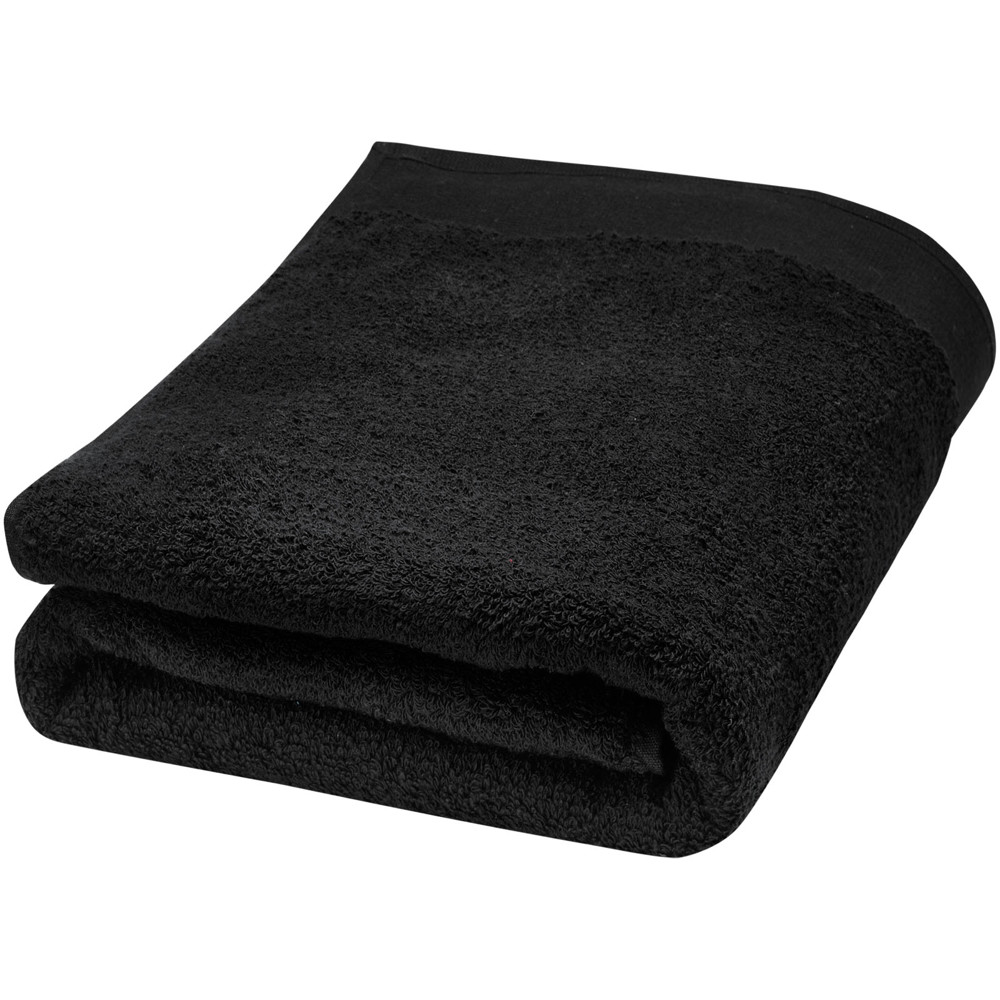 Ellie 550 g/m² Baumwollhandtuch 70 x 140 cm - Schwarz