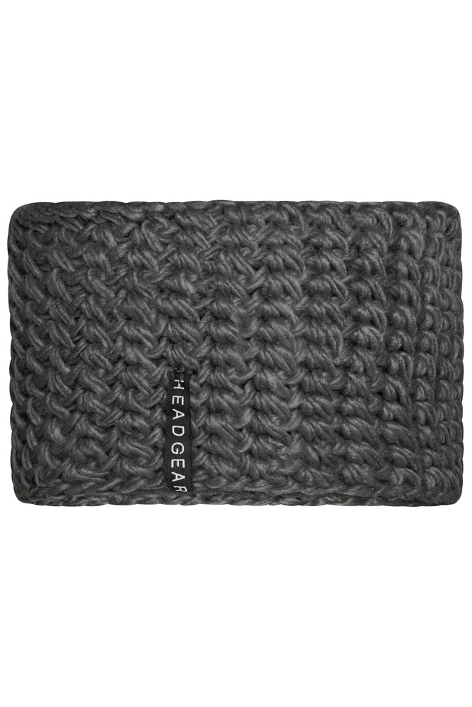 Crocheted Headband - Carbon (ca. Pantone 425U)