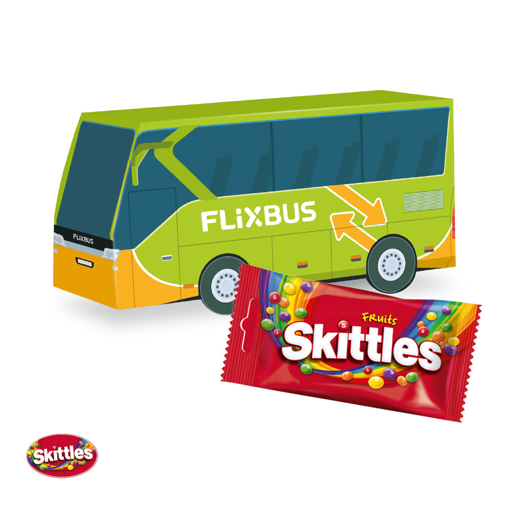 3D Präsent "Bus" mit Skittles®
