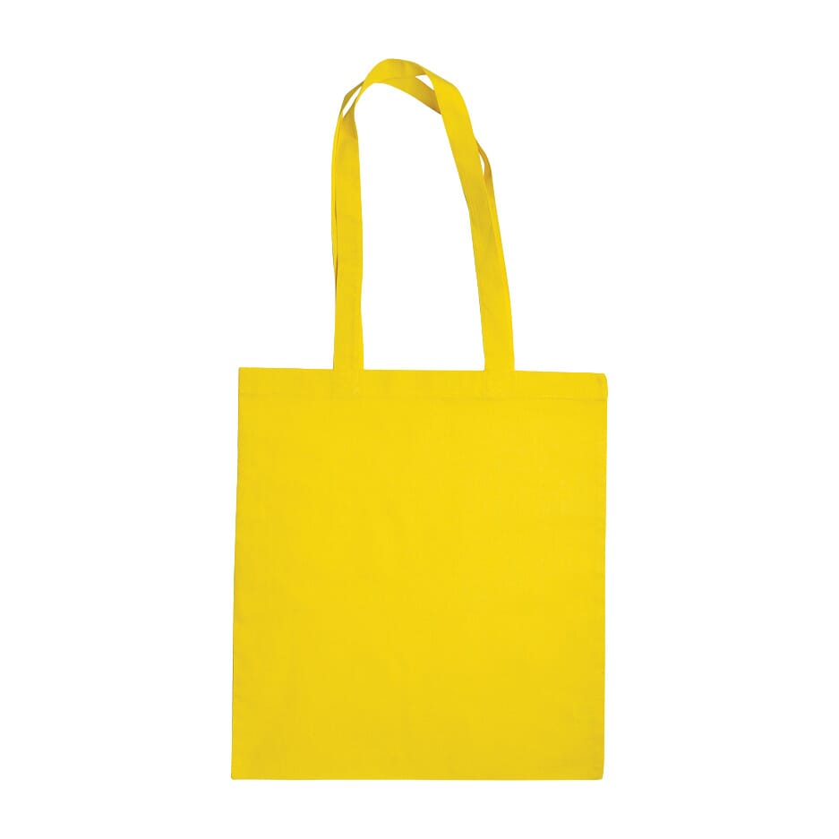 Baumwolltasche mit langen Henkeln, 140 gr/m² - Gelb (PMS 122C) / Gelb