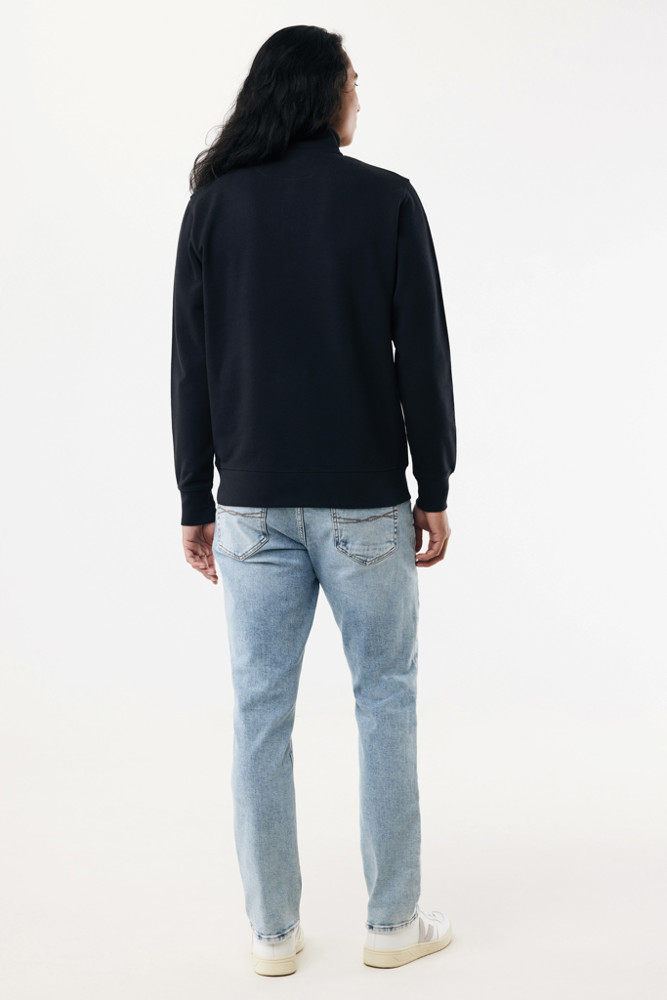 IQONIQ Elgon Quarter-Zip-Sweater aus rec. Baumwolle
