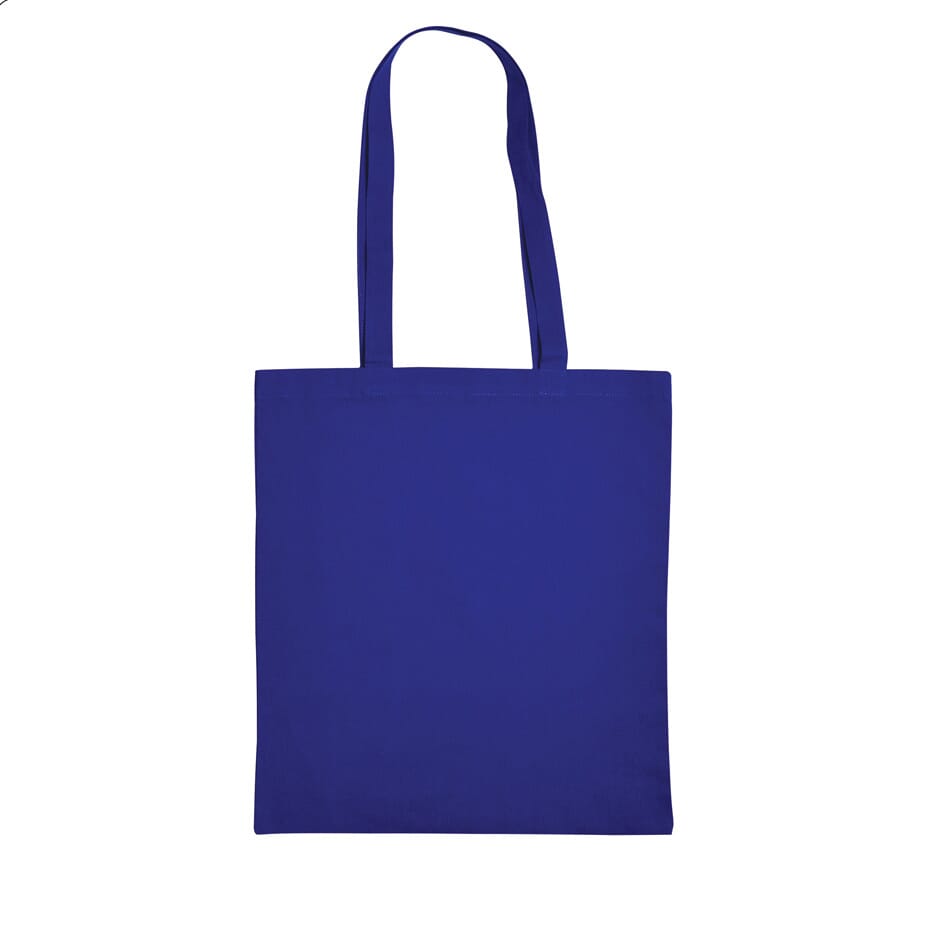 Baumwolltasche mit langen Henkeln, 140 gr/m² - Kobaltblau (PMS 286c) / Koningsblau