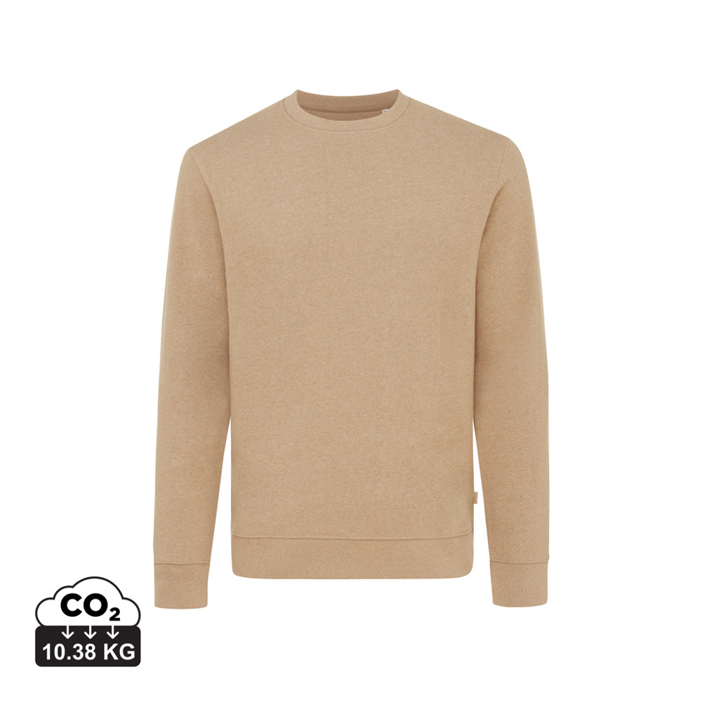 IQONIQ Denali ungefärbt. Rundhals-Sweater aus recycelter BW