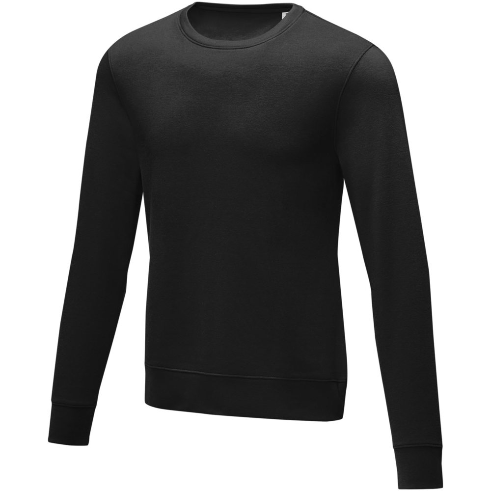 Charon 240 g/m² Herrenpullover mit Rundhalsausschnitt - Schwarz