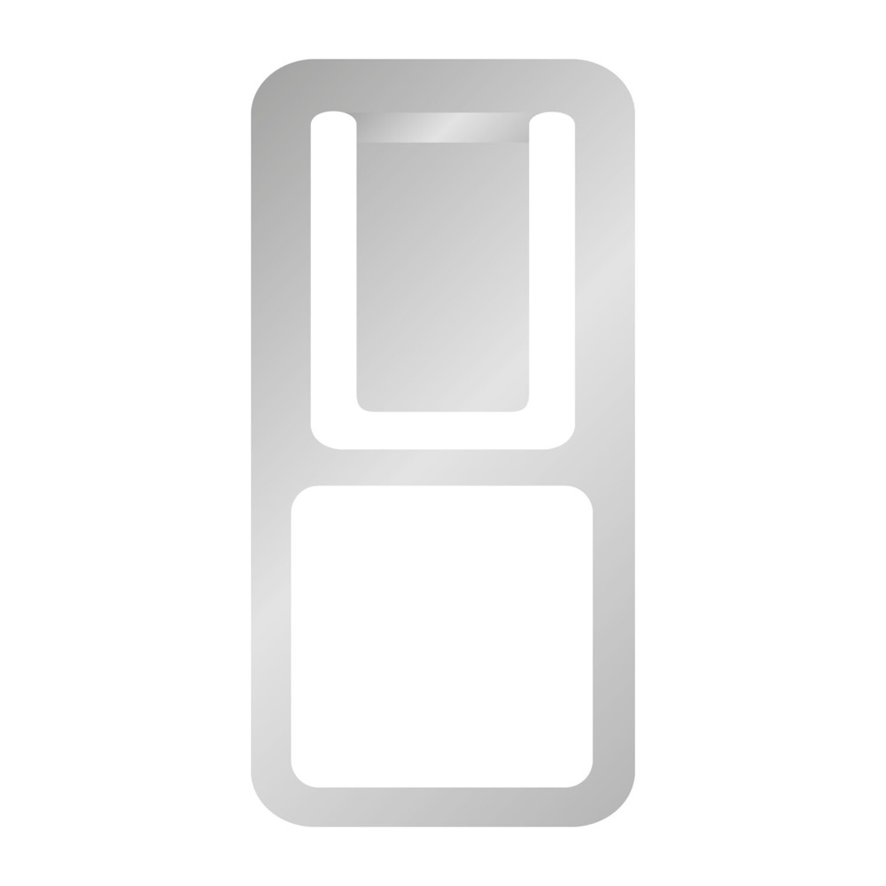 ROMINOX® Mehrweg-Büroklammer Easy Clip, idealer Mailingartikel für Dokumente, bis zu 4 Seiten Klemmkraft