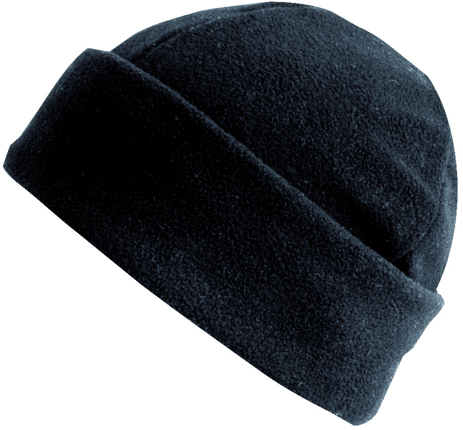 Fleece-Mütze - Schwarz