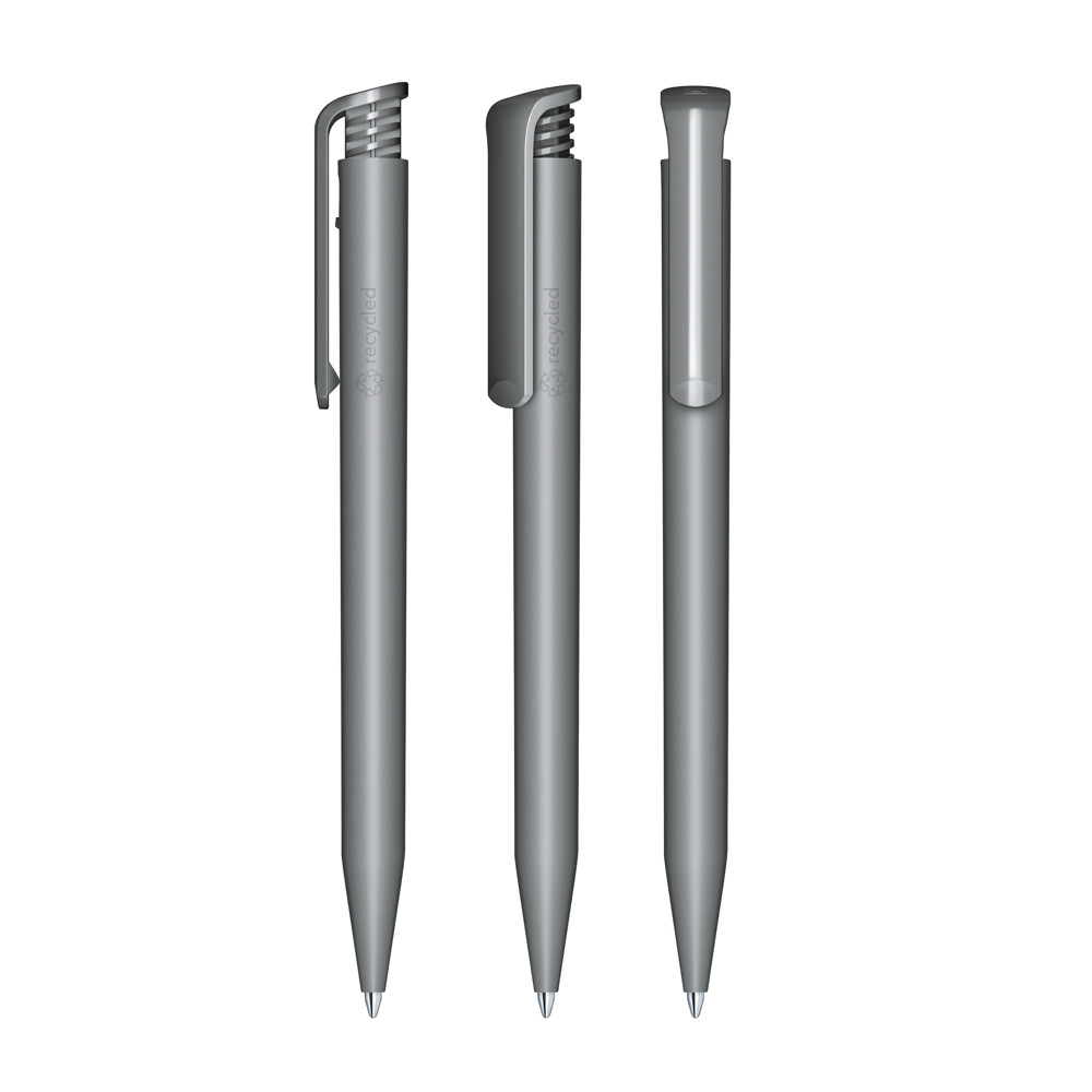 senator® Super Hit Matt Recycled Druckkugelschreiber - cool gray 9