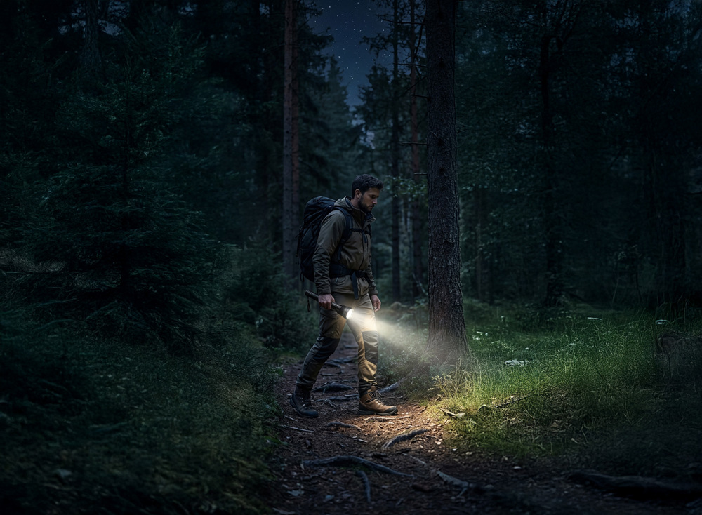 3-in-1 Wiederaufladbare Taschenlampe 'Rigel' (XL)