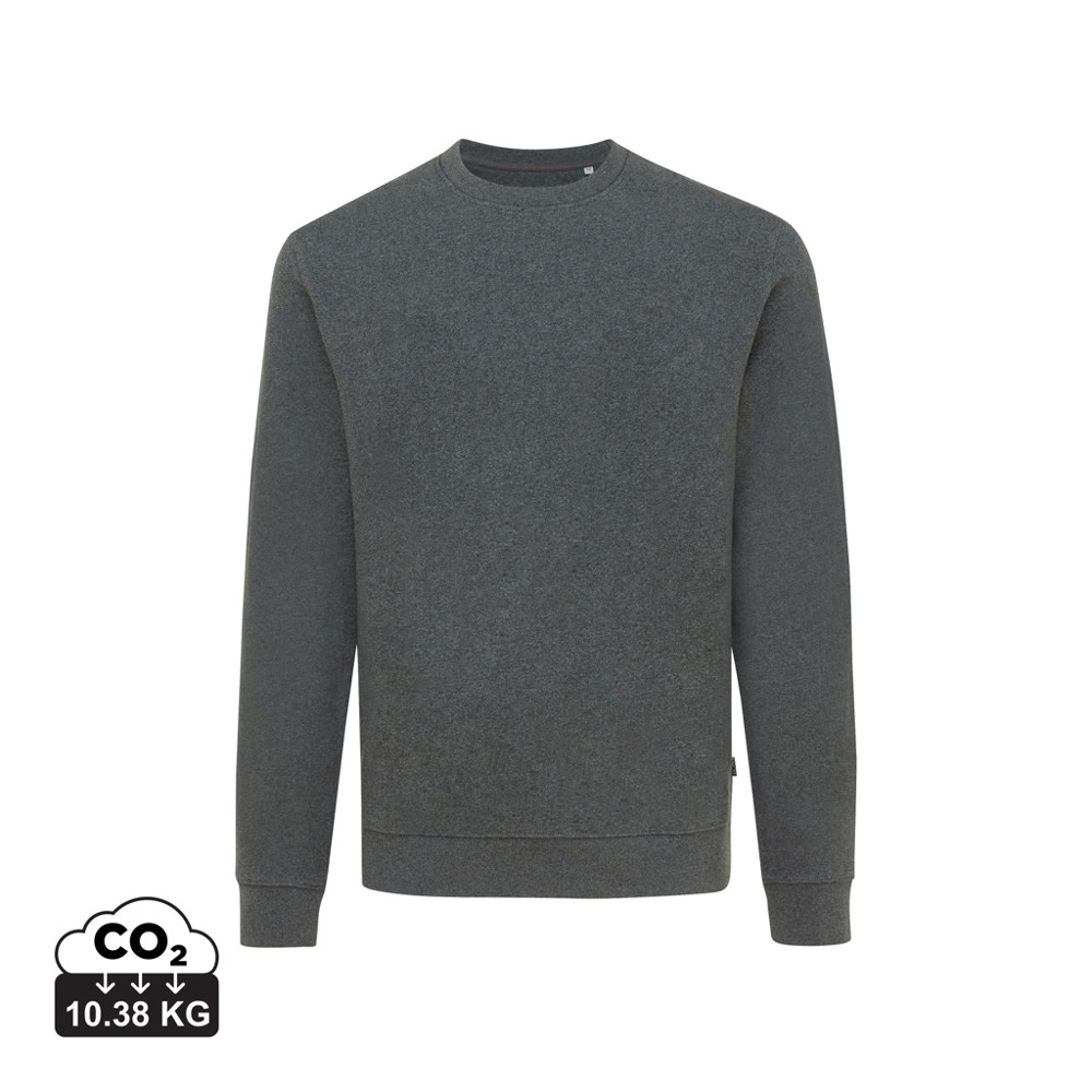 IQONIQ Denali ungefärbt. Rundhals-Sweater aus recycelter BW