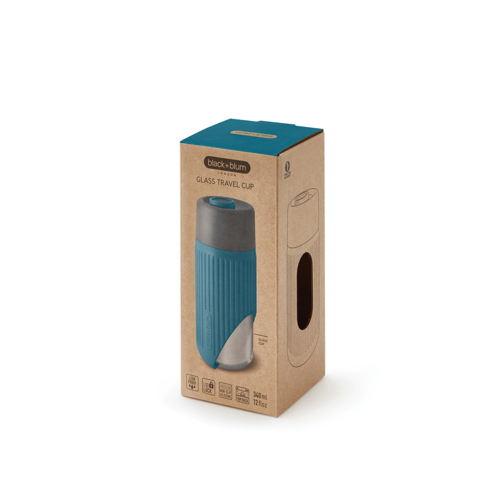 Black+Blum Glas-Reisebecher 340ml