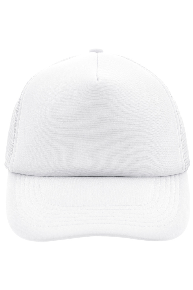 5 Panel Polyester Mesh Cap - White (ca. Pantone white)