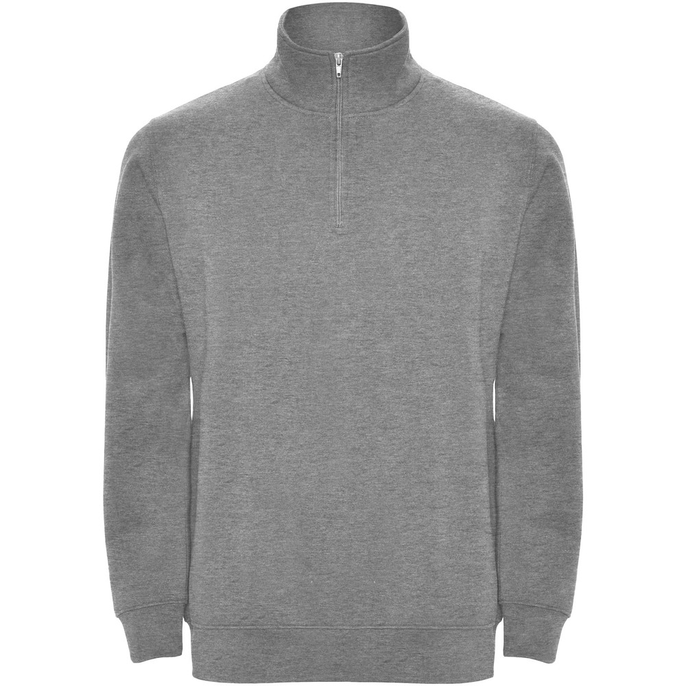 Aneto 280 g/m² Pullover mit Viertelreißverschluss - heather grau
