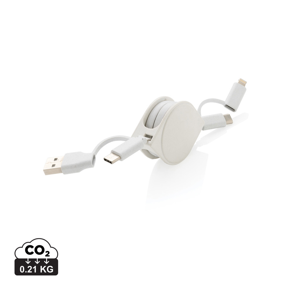 4-in-1 Kabel aus TPE und RCS Standard recyceltem Kunststoff