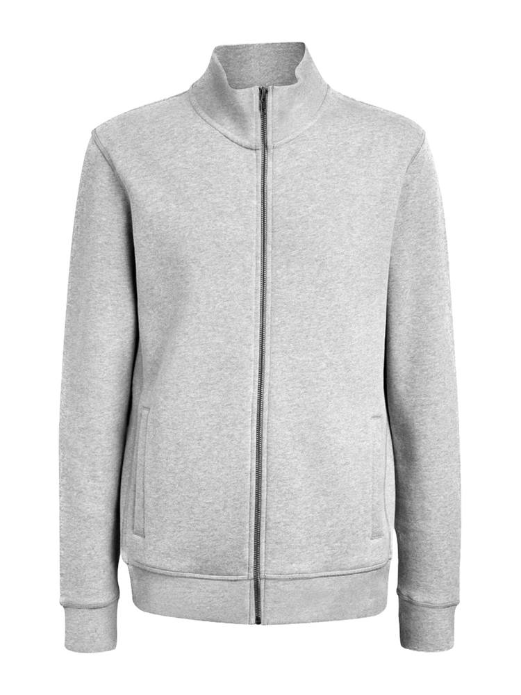 Black Spider BS300 Prince Unisex Sweatjacke mit Reißverschluss 300 g/m² - Grau-meliert (PMS Cool Grey 7C)