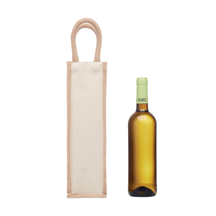 CAMPO DI VINO - Flaschen-Geschenktasche Jute