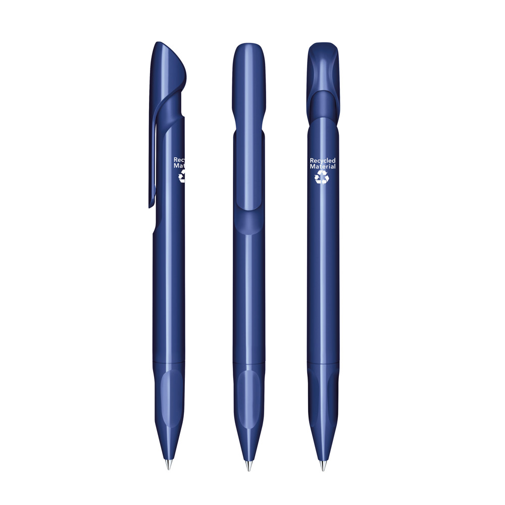senator® Evoxx Polished Recycled Druckkugelschreiber - blau 2757